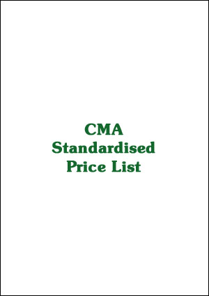 CMA Price List